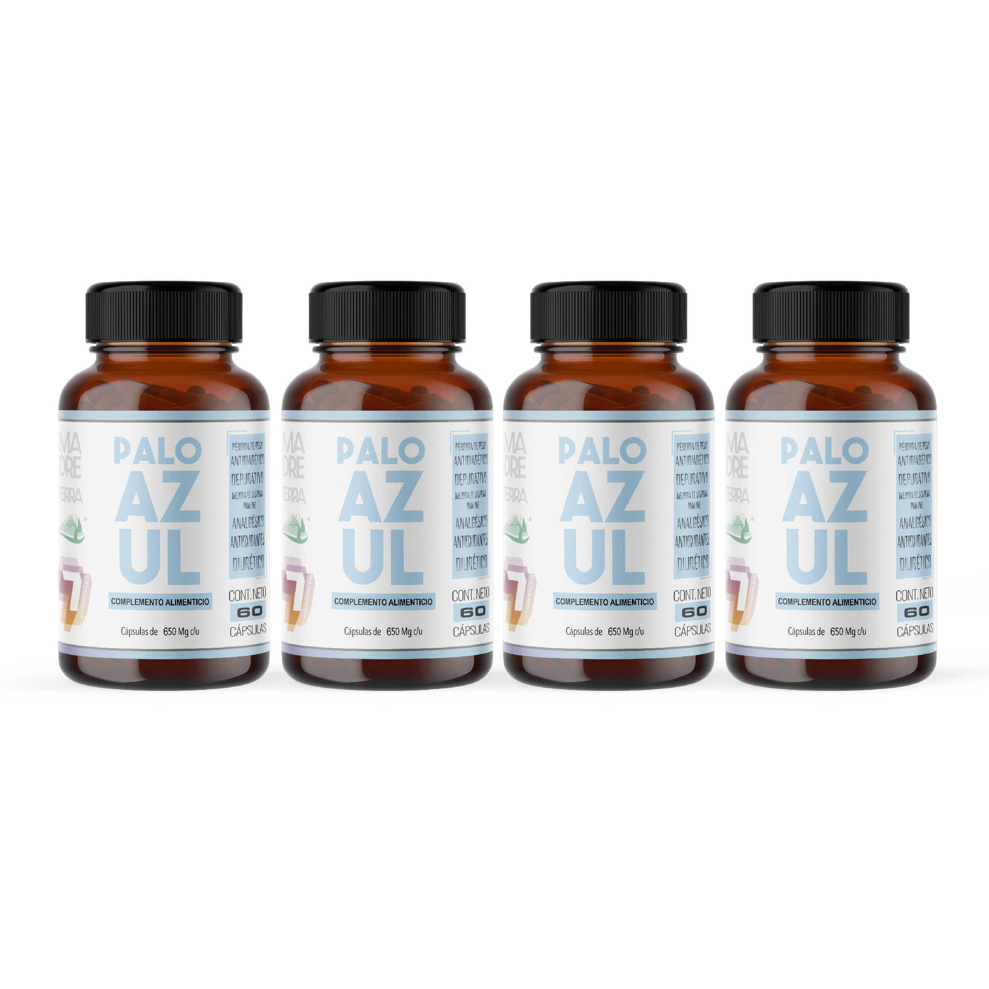 Palo Azul Orgánico 100% Puro 4 Pzas