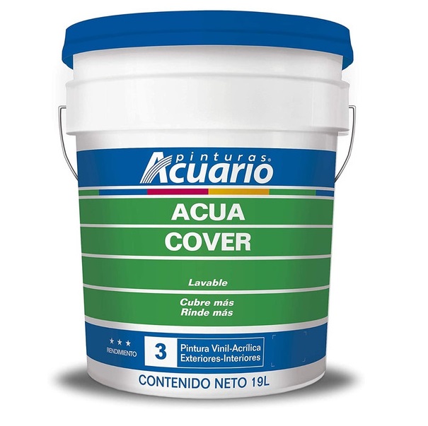 Pintura Acuario Acua Cover Cubeta 19L Color Azul Intenso VA91590