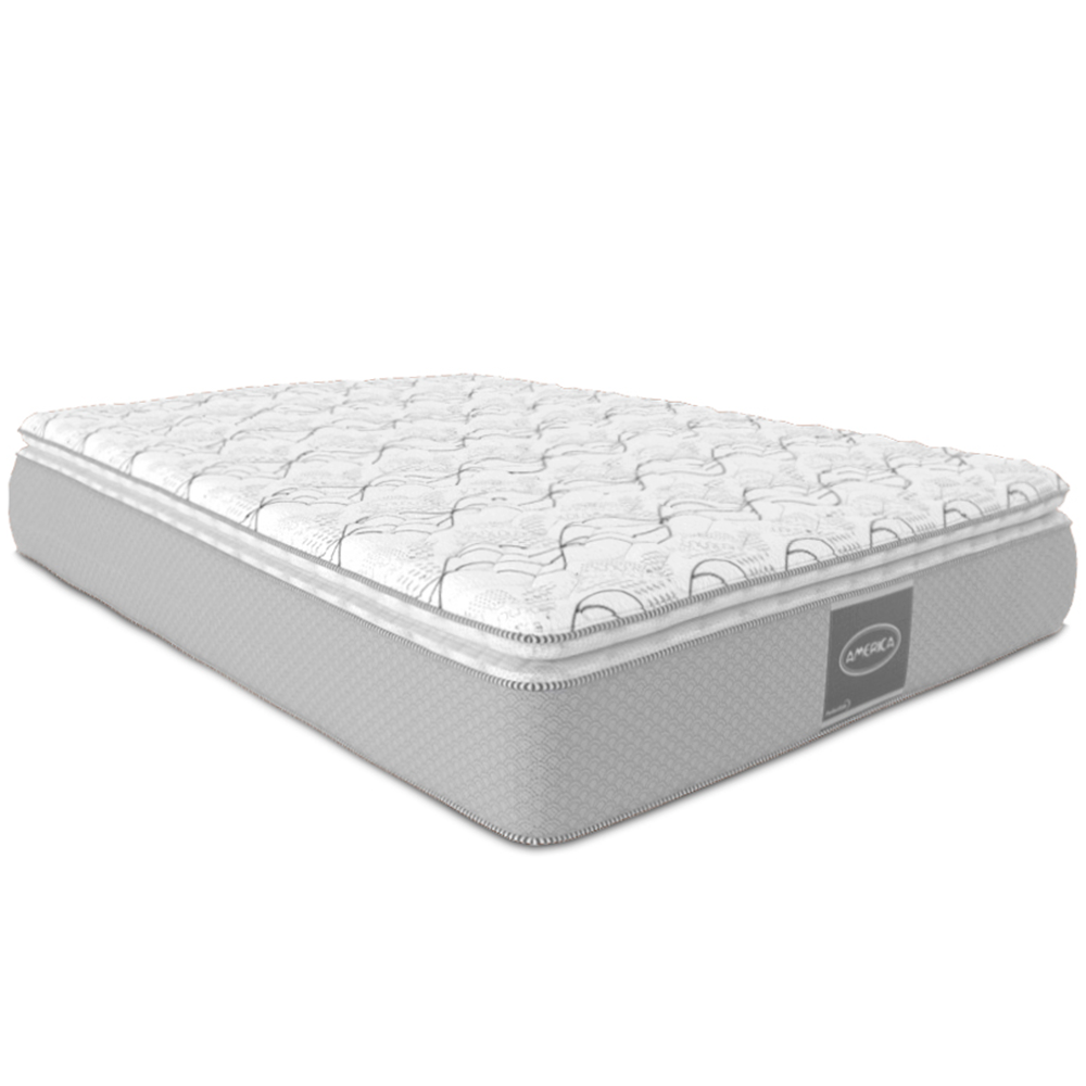 Colchón Queen Size Fresh América Ortopédico Con Colchoneta PILLOW TOP