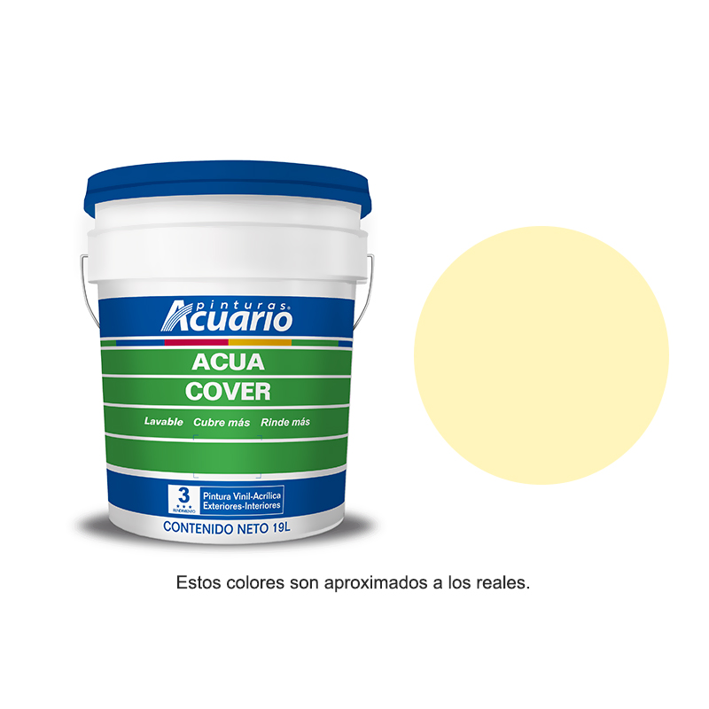 Pintura Acuario Acua Cover Cubeta 19L Color Paja VA90190