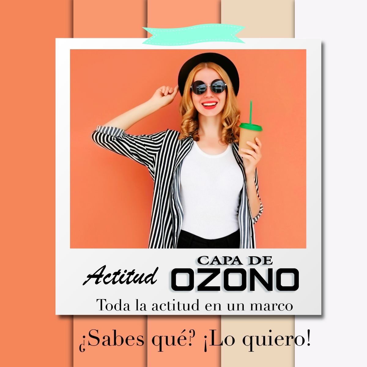 Lentes de Sol Capa de Ozono con protección UV para Mujer  Modelo CO5963JP Color Negro