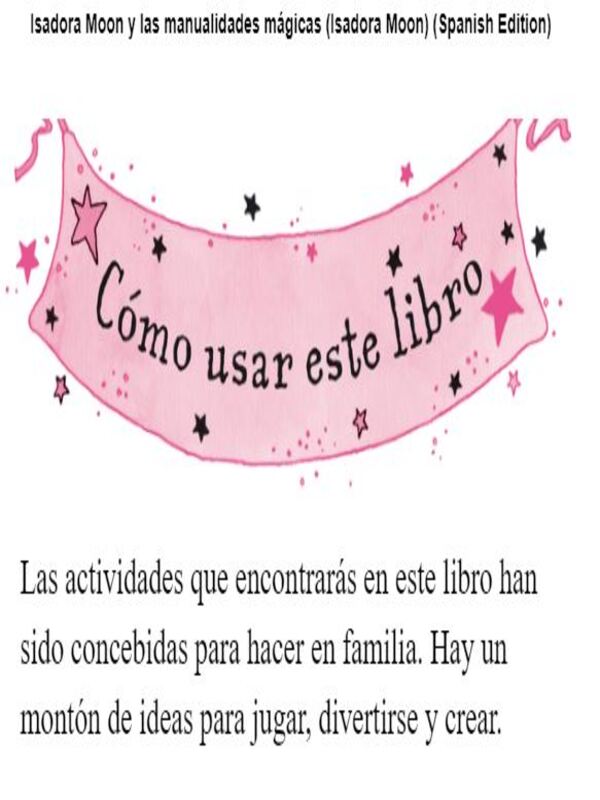 Libro Isadora Moon y las manualidades mágicas
