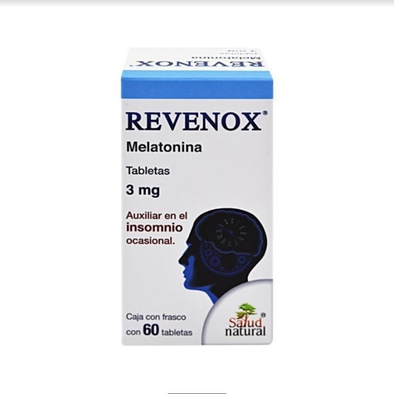 Revenox Melatonina Auxiliar En El Insomnio Ocasional 60 Tabs 3 Mg Salud Natural