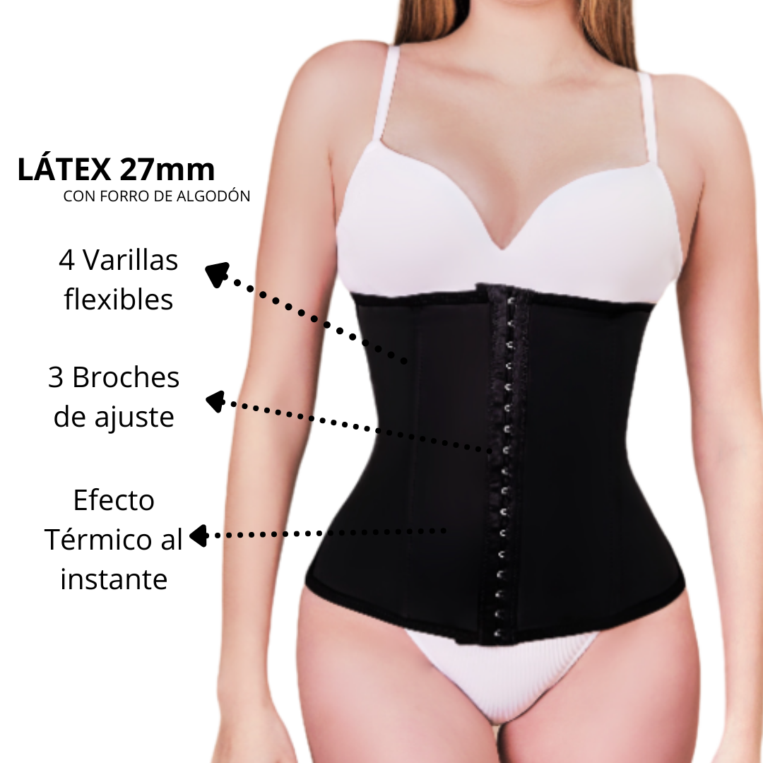 Cinturilla de Látex Unisex 3 Broches Kisha