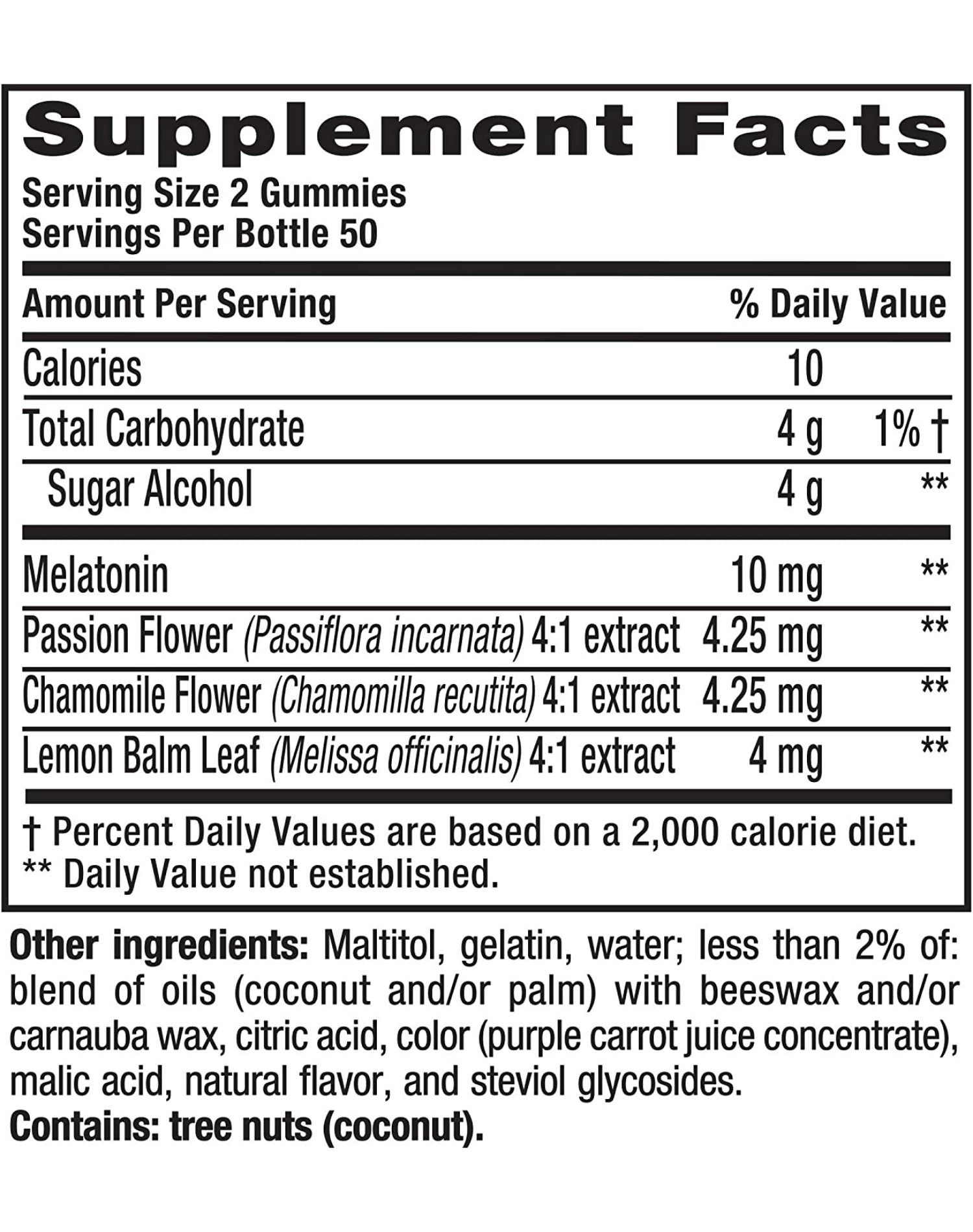 Vitafusion Melatonin Max 10mg 100 ct Strawberry Melatonina Gomitas de para Dormir de 10mg con 100 pzas sueño descanso