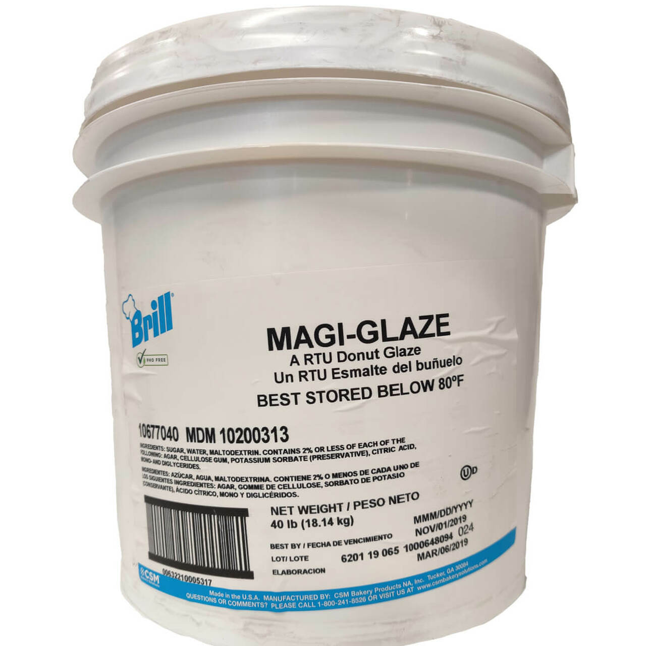 Glaseado Transparente Para Donas (Magi Glaze) 18.14 Kg