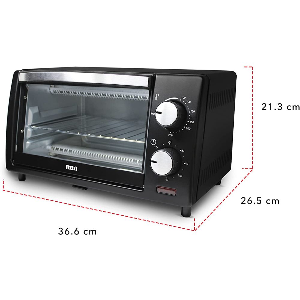 Horno RCA  Eléctrico doble resistencia 9 Litros RC-9L
