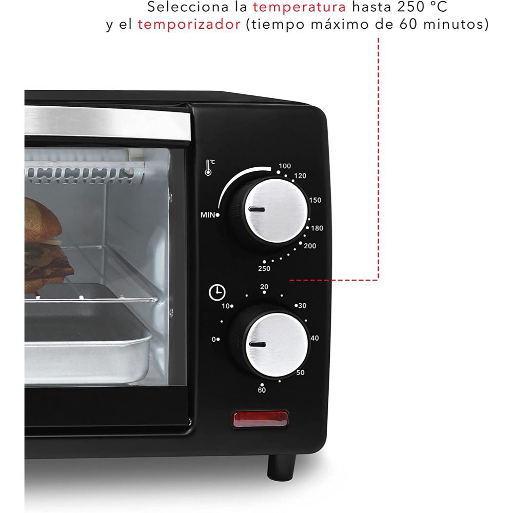 Horno RCA  Eléctrico doble resistencia 9 Litros RC-9L