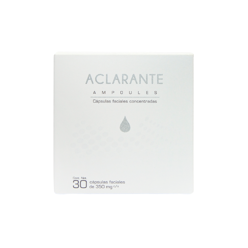 Ampolletas faciales concentradas Aclarantes. Glules®