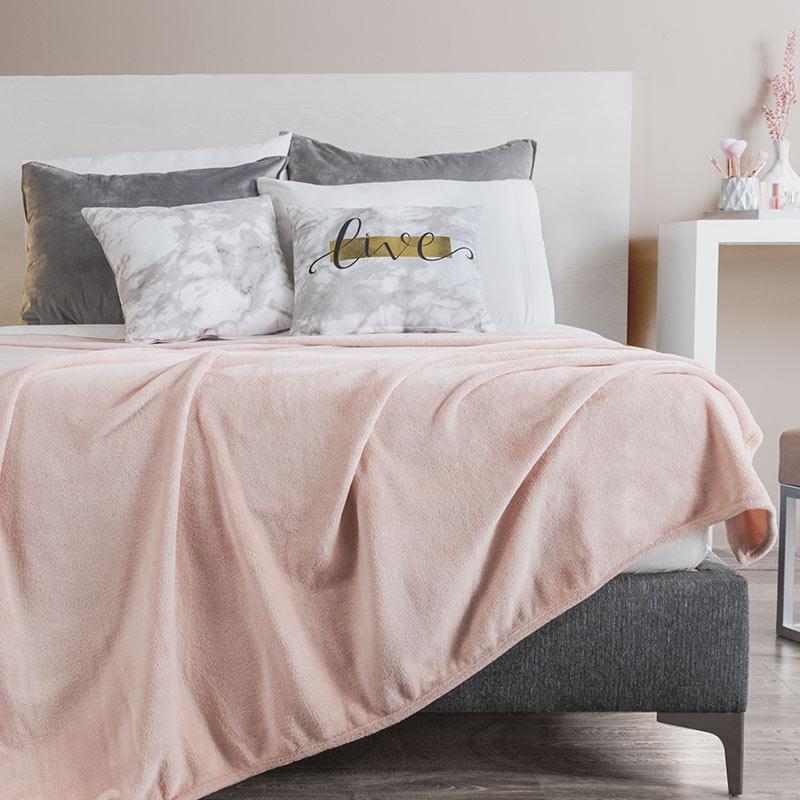 Cobertor Ligero Rosa Frazada - Vianney