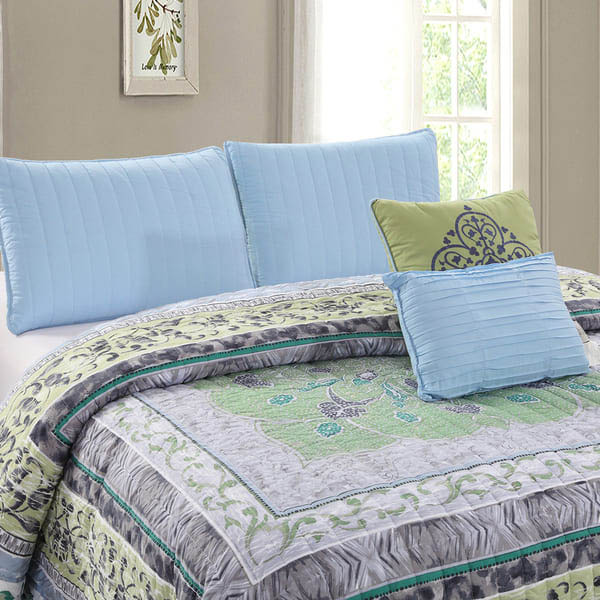 Set de sobrecama- colcha de verano Sattika, 5 pzas Queen Size