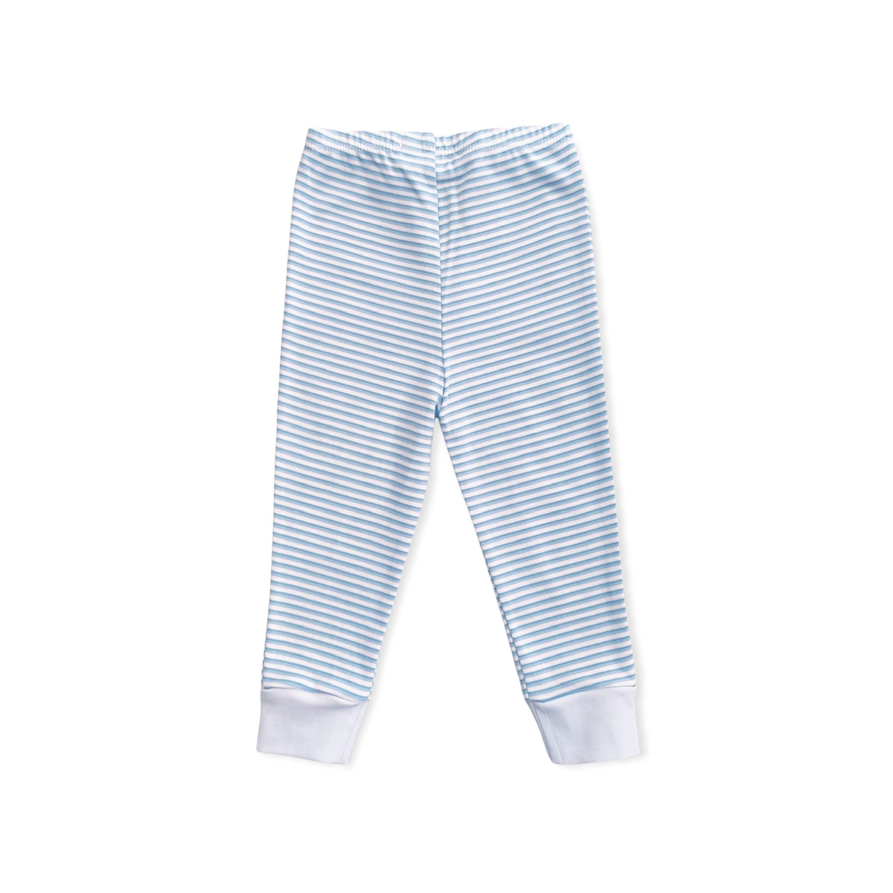 PIJAMA RAYAS AZUL CELESTE 