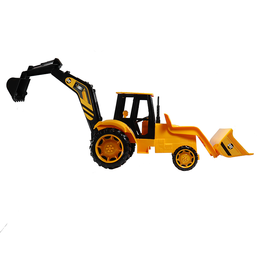 Maquina Juguete Retro Excavadora Mano De Chango + Casco Vaga