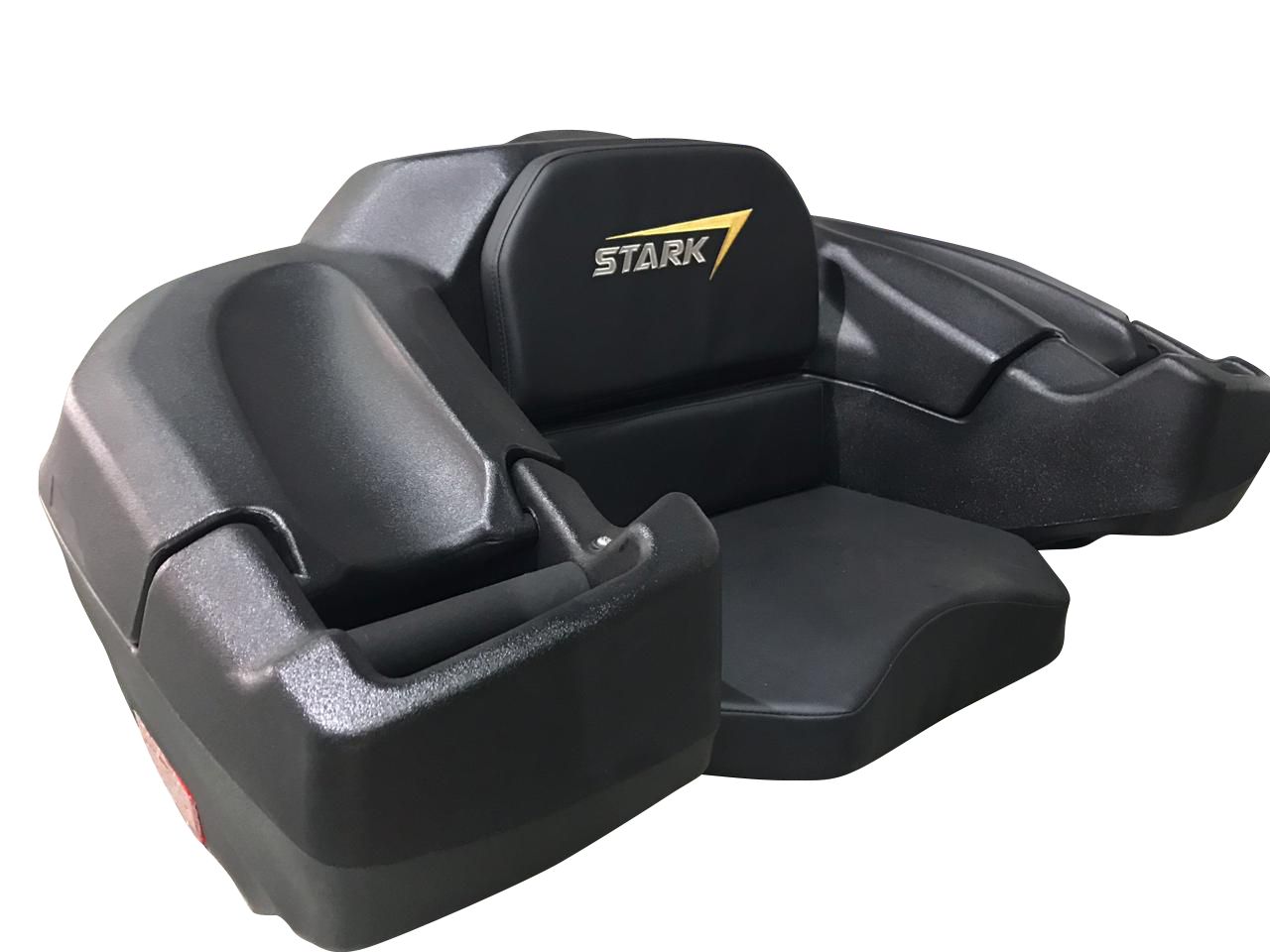Caja Para Cuatrimoto Trasera Stark7 Universal Con Chapa Color Negro