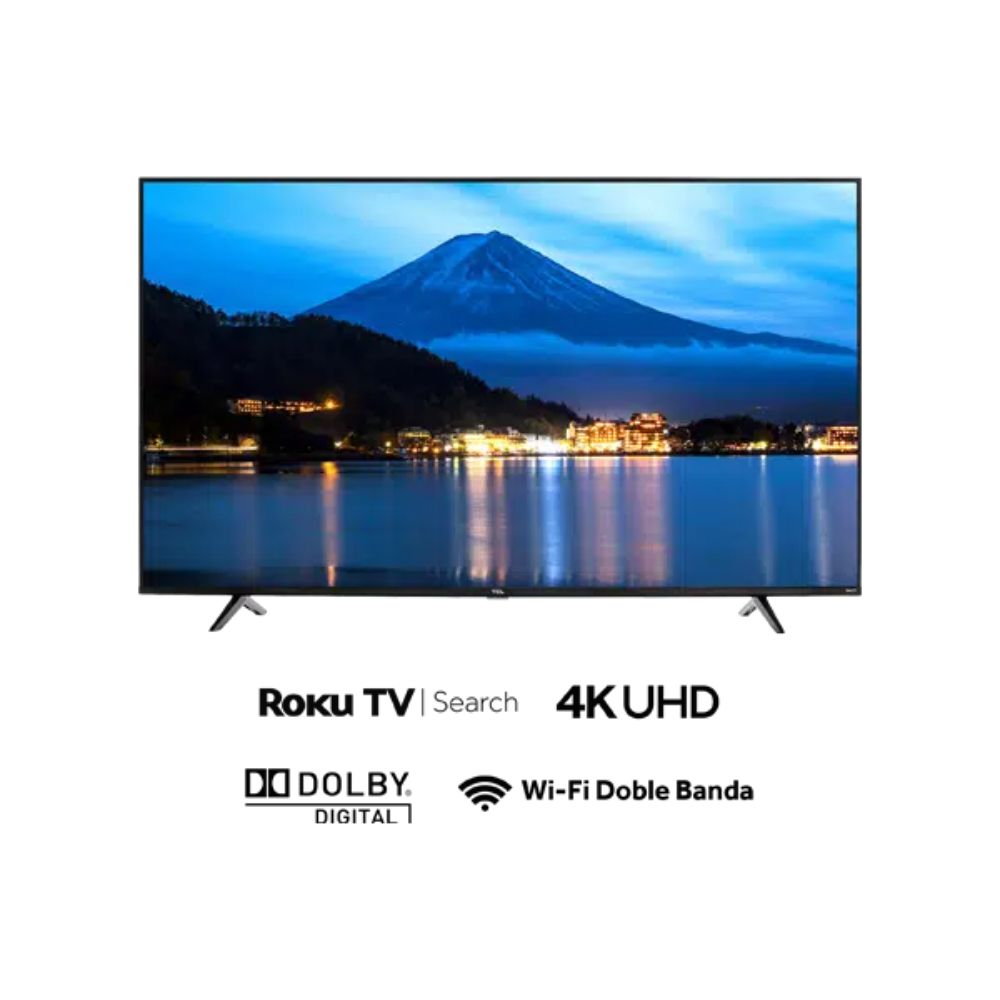Pantalla TCL 55 pulgadas Smart TV 4K UHD Roku TV modelo 55S443-MX