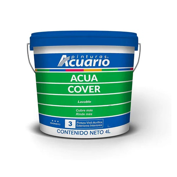 Pintura Acuario Acua Cover Galón 4L Color Naranja VA91040