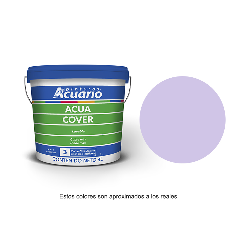 Pintura Acuario Acua Cover Galón 4L Color Lila VA90540