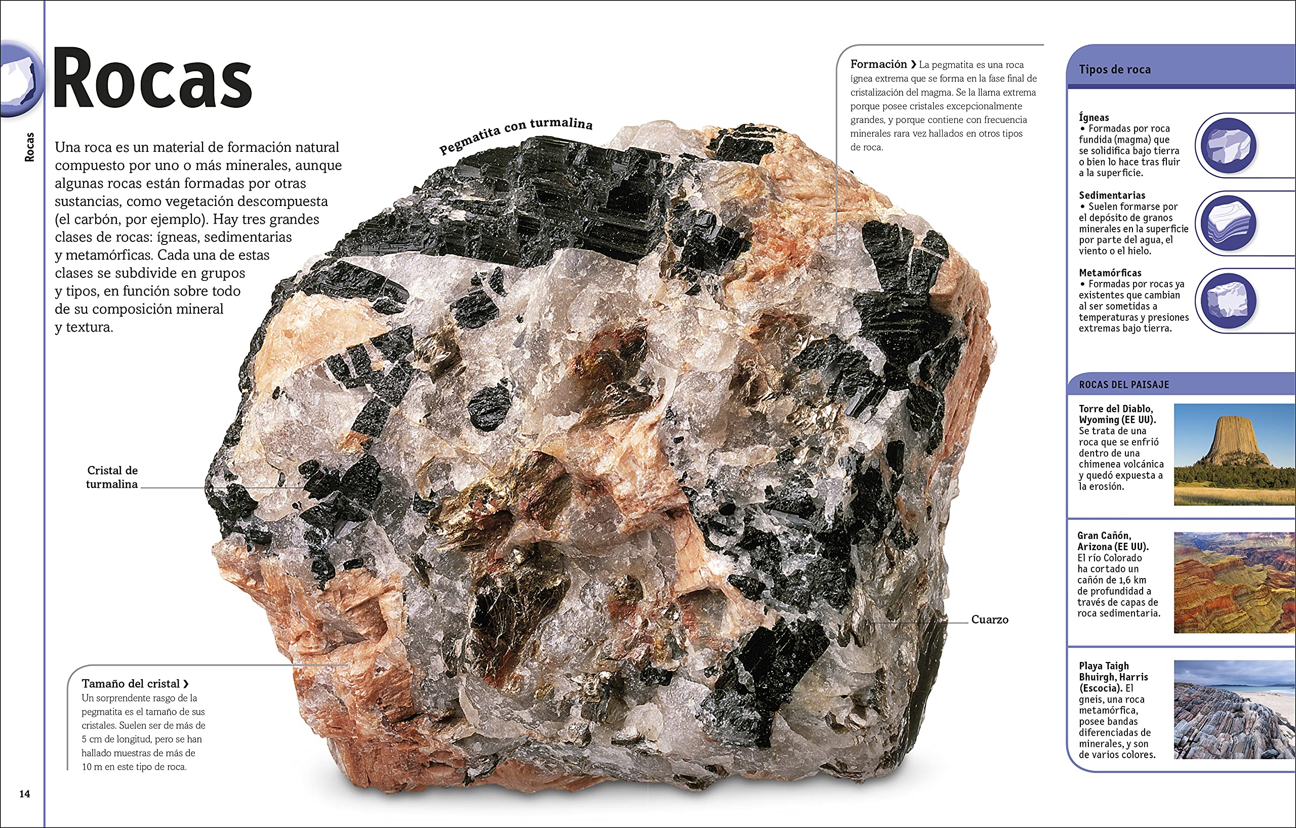 El libro de las rocas y los minerales