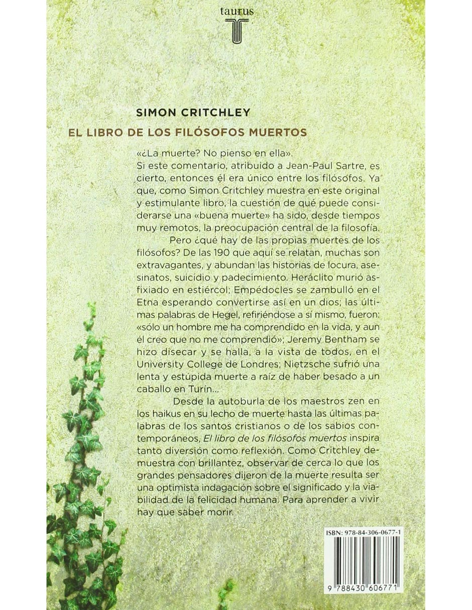 El libro de los filosofos muertos