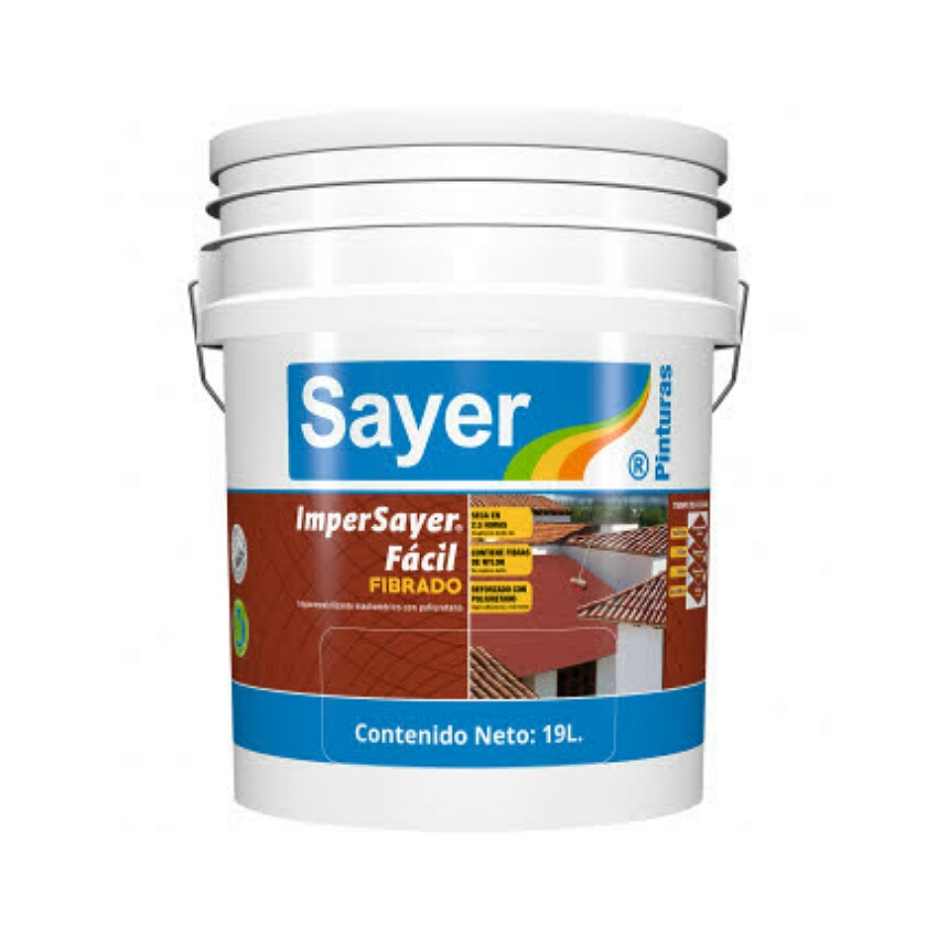 IMPERMEABILIZANTE SAYER FIBRADO 5 AÑOS ROJO 