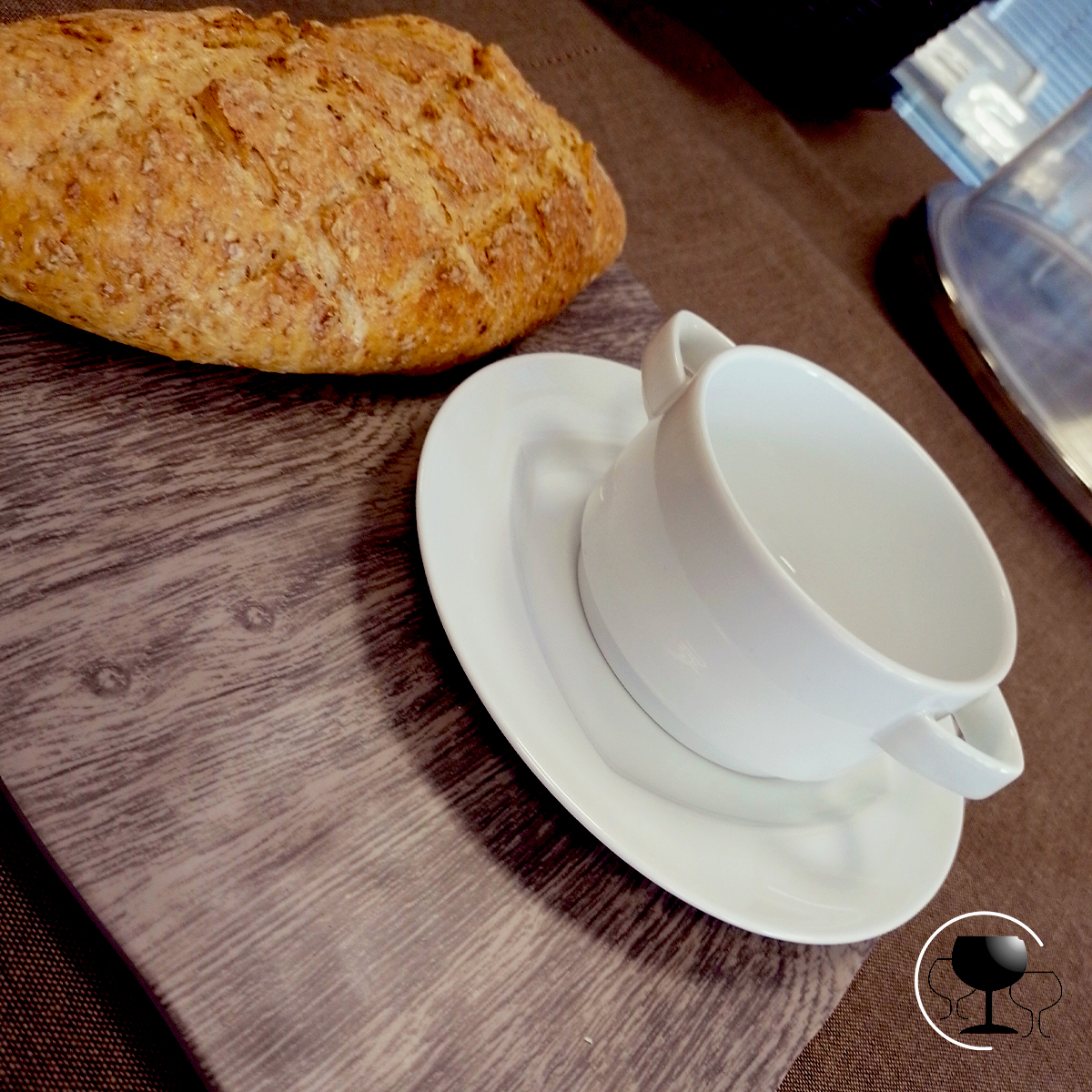 Juego De Tazón Consomé Con Asas +  Plato - Schonwald