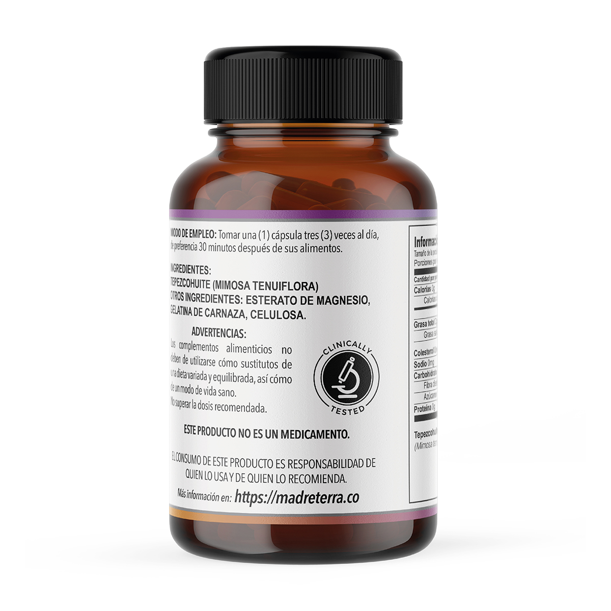 Tepezcohuite Orgánico Natural 4 Pzas