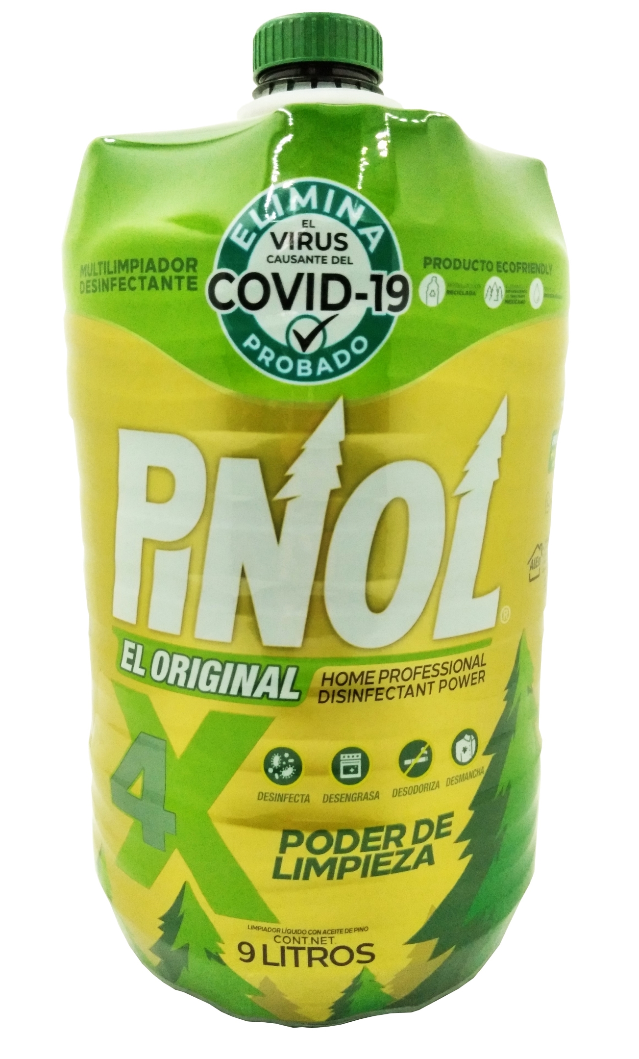 Limpiador De Pisos Pinol El Original 4x De 9 Litros