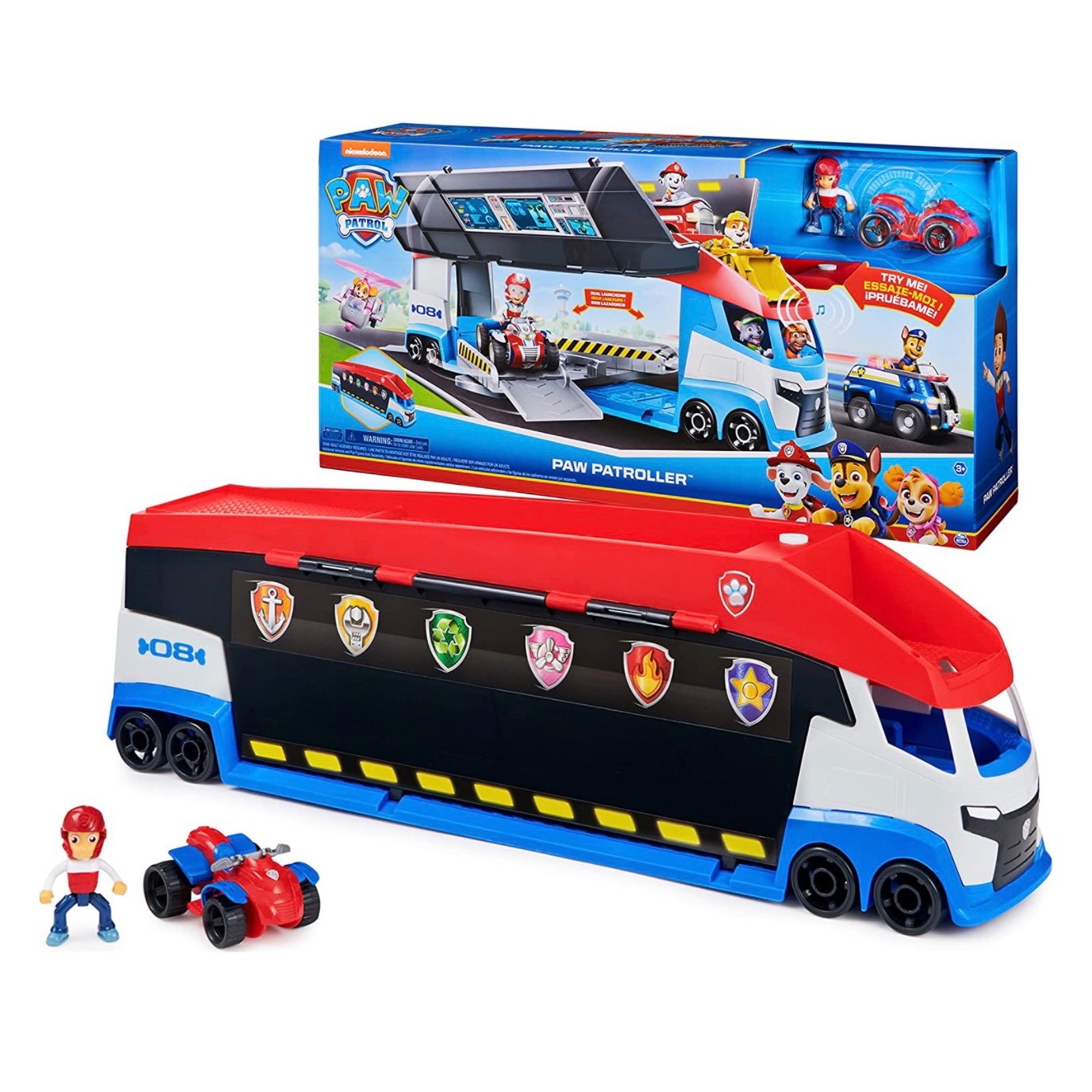 Camión Paw Patrol Patroller Con Sonido Y Carro