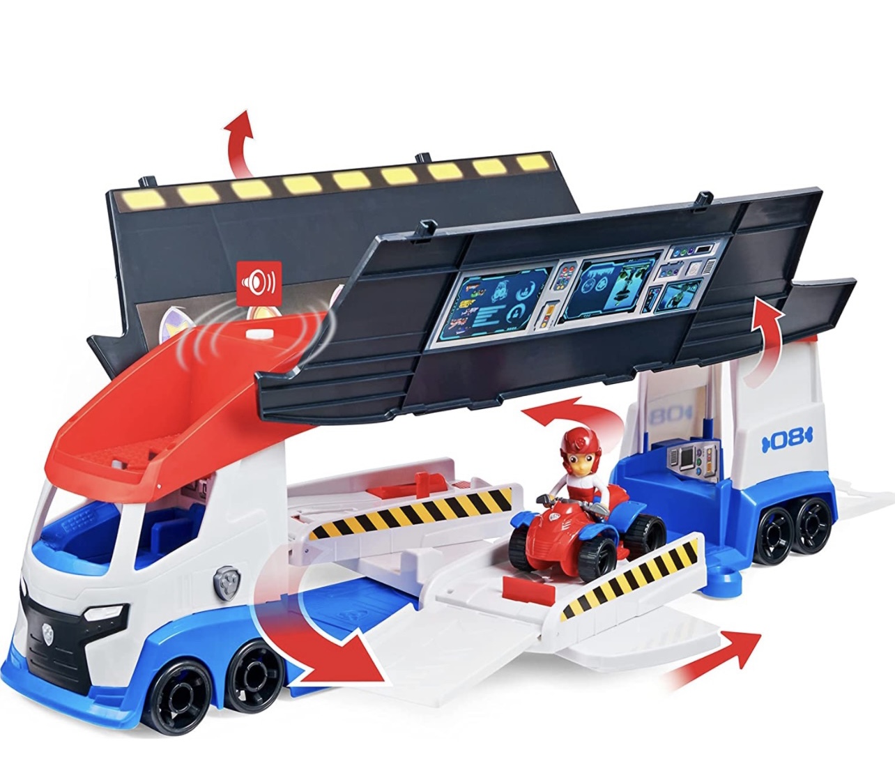 Camión Paw Patrol Patroller Con Sonido Y Carro