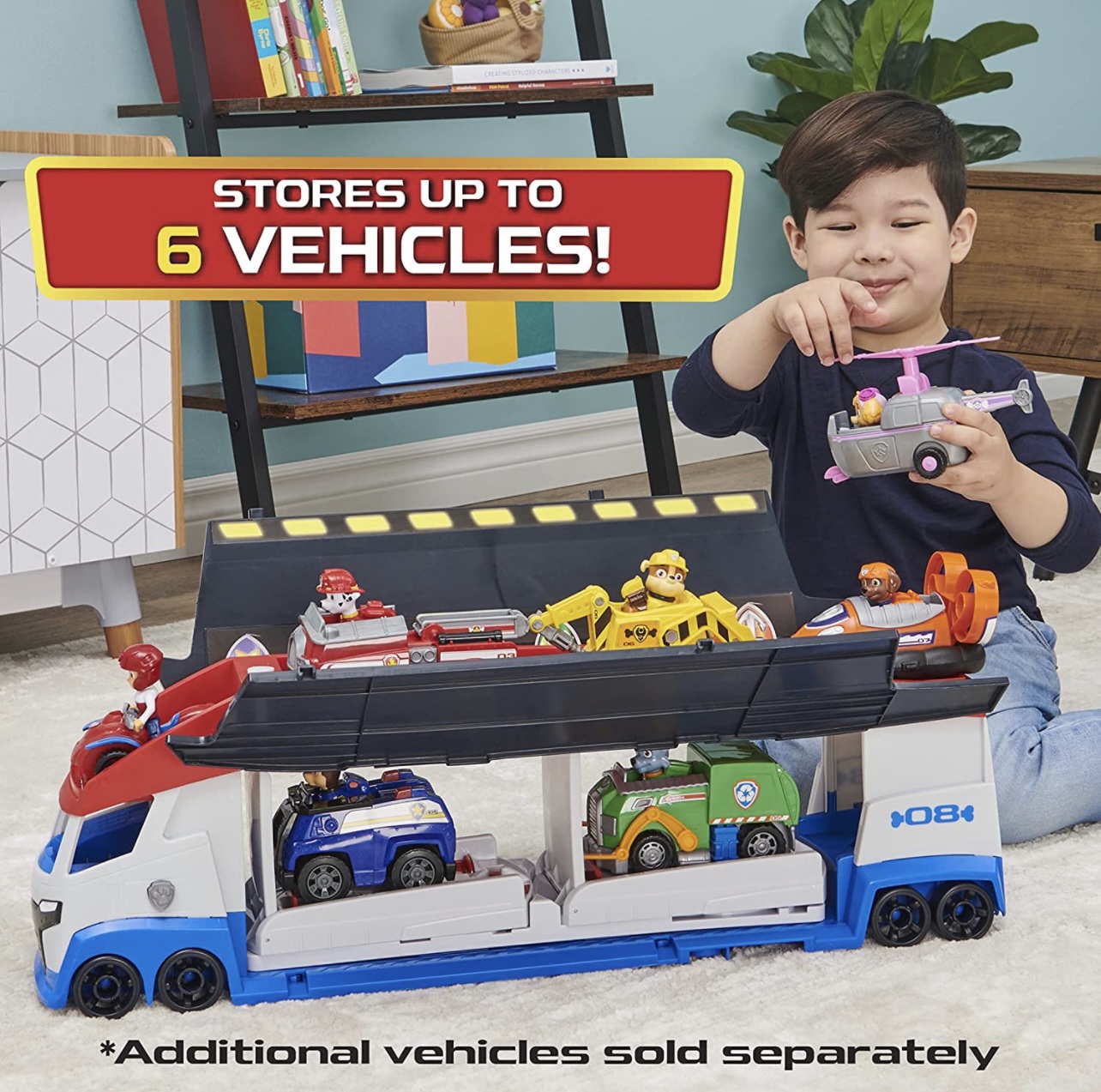 Camión Paw Patrol Patroller Con Sonido Y Carro