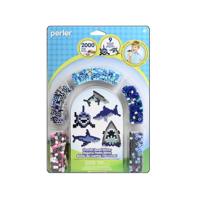 Perler Beads Blister Tiburones