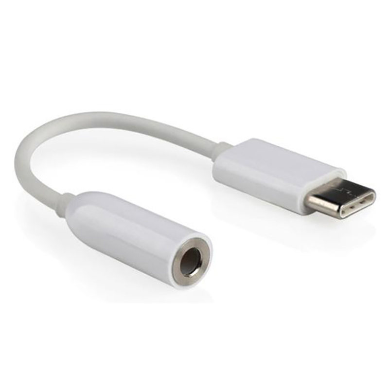 Adaptador de USB tipo C a Audífonos Auxiliar 3.5 mm