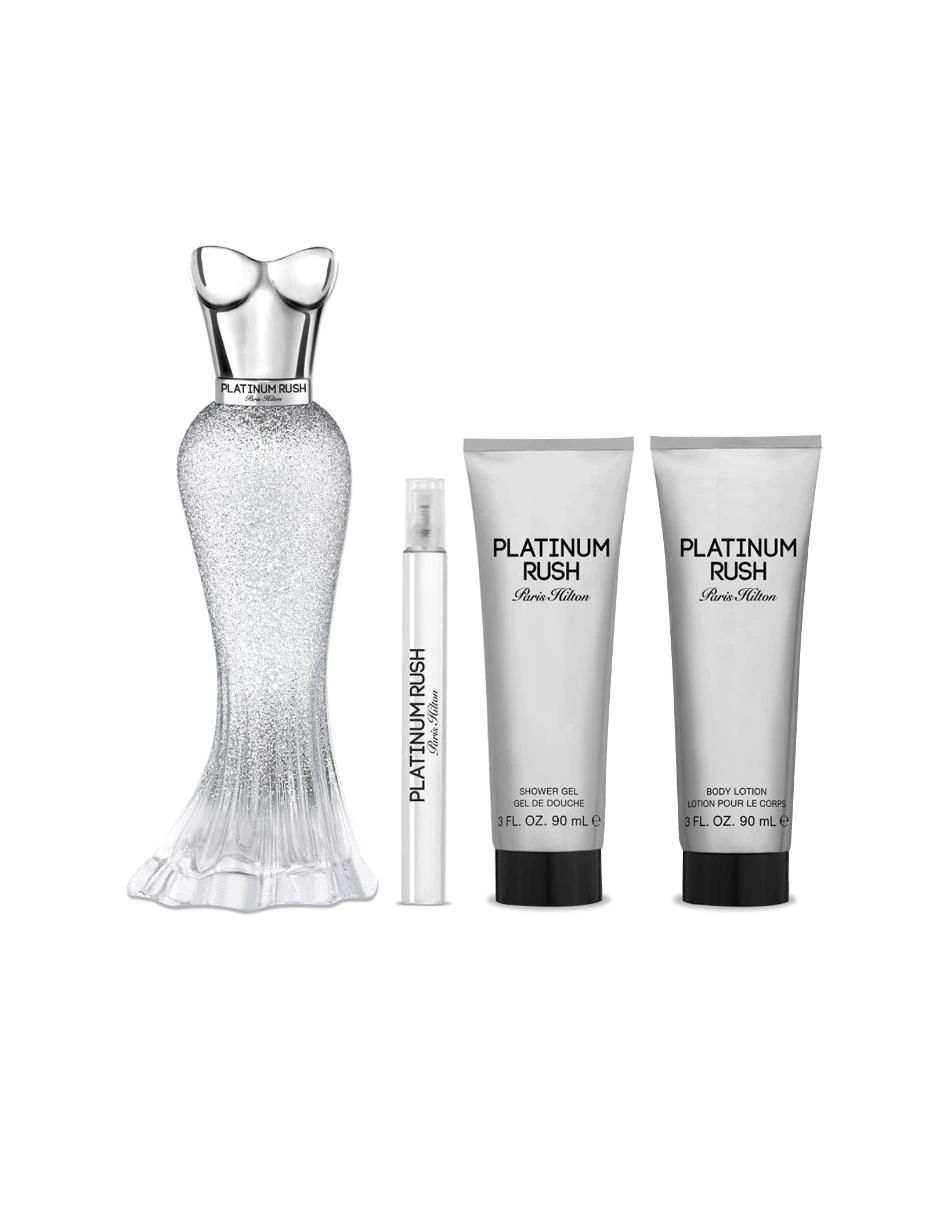 Perfume Paris Hilton Platinum Rush Edp 100ml/set/4 Pzas.