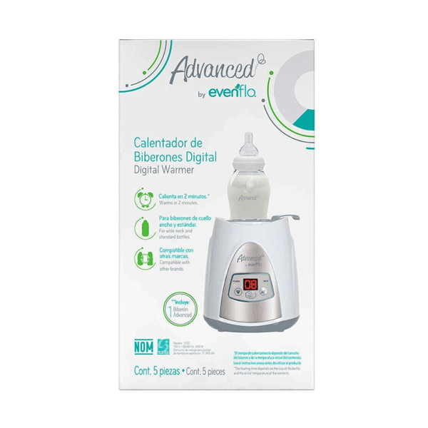 CALENTADOR DIGITAL DE BIBERONES ADVANCED EVENFLO