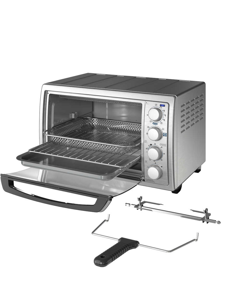 Horno Eléctrico Black & Decker Fríe y Hornea 9 Rebanadas 7 Funciones