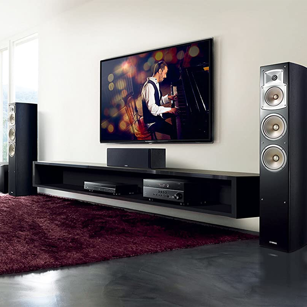 Par De Torres Teatro En Casa Yamaha Nsf350 (2 Piezas)