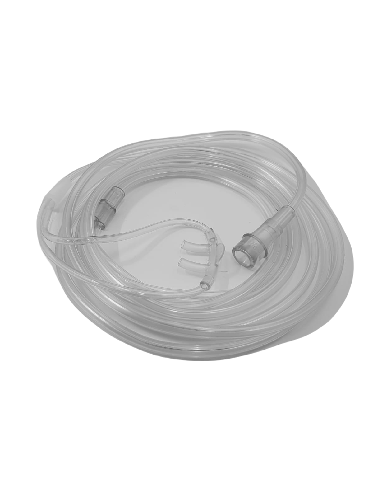 Cánula nasal adulto para oxígeno, recta tubo de 2.1m (paquete con 10 piezas)