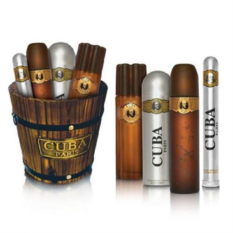 Estuche Cubeta Cuba Gold Caballero Des Champs 5 Piezas