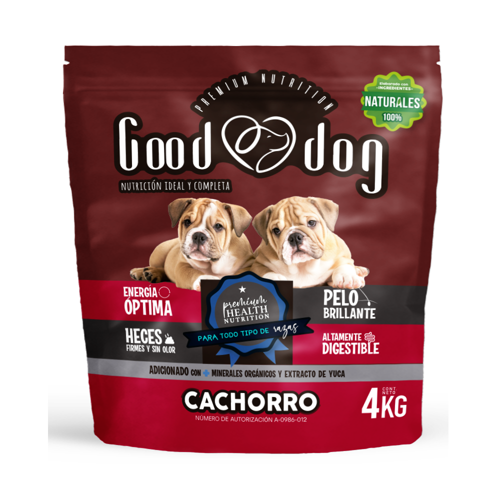 Croqueta Good Dog, Alimento Premium Perro Cachorro  4 kgs.