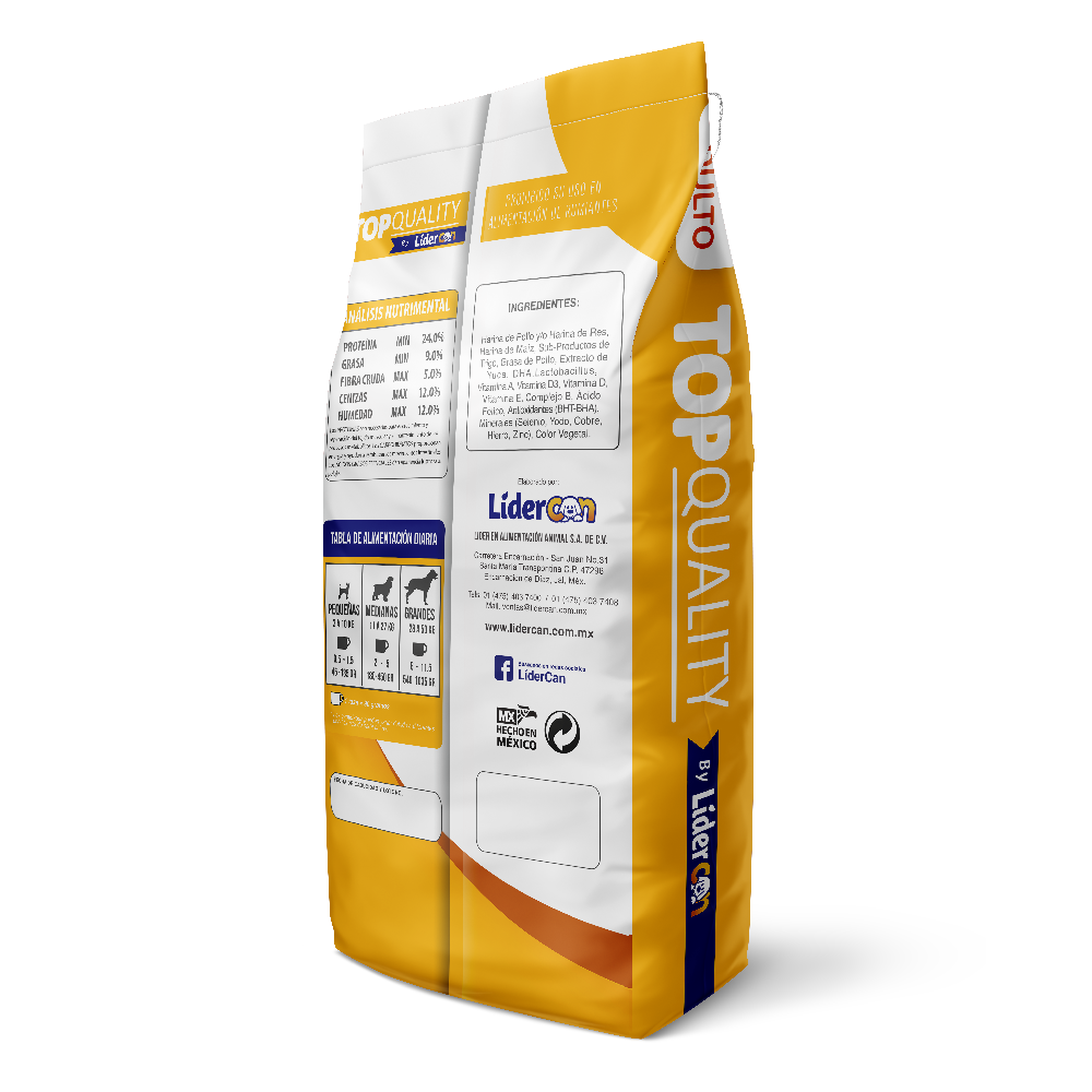 Top Quality Alimento Premium Perros 10 kgs.