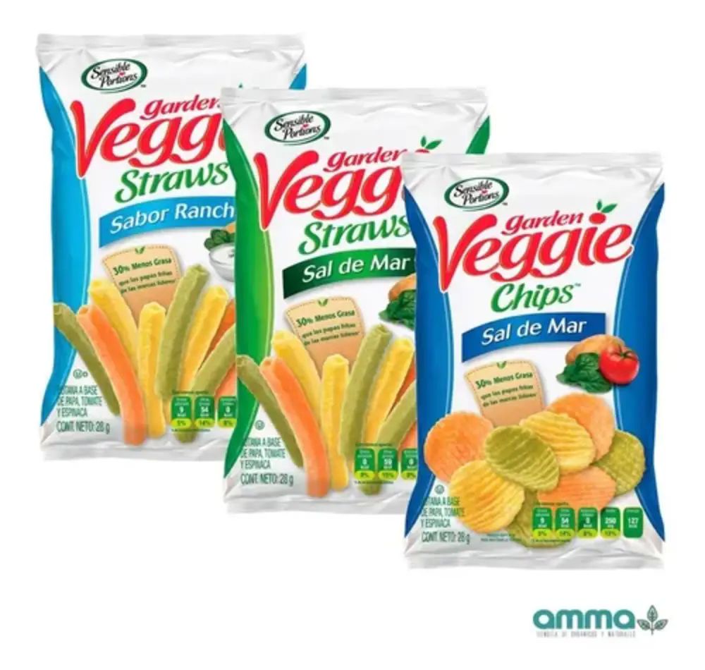  Garden Veggie Papas Fritas Empaque Surtido 840g 30 Bolsas