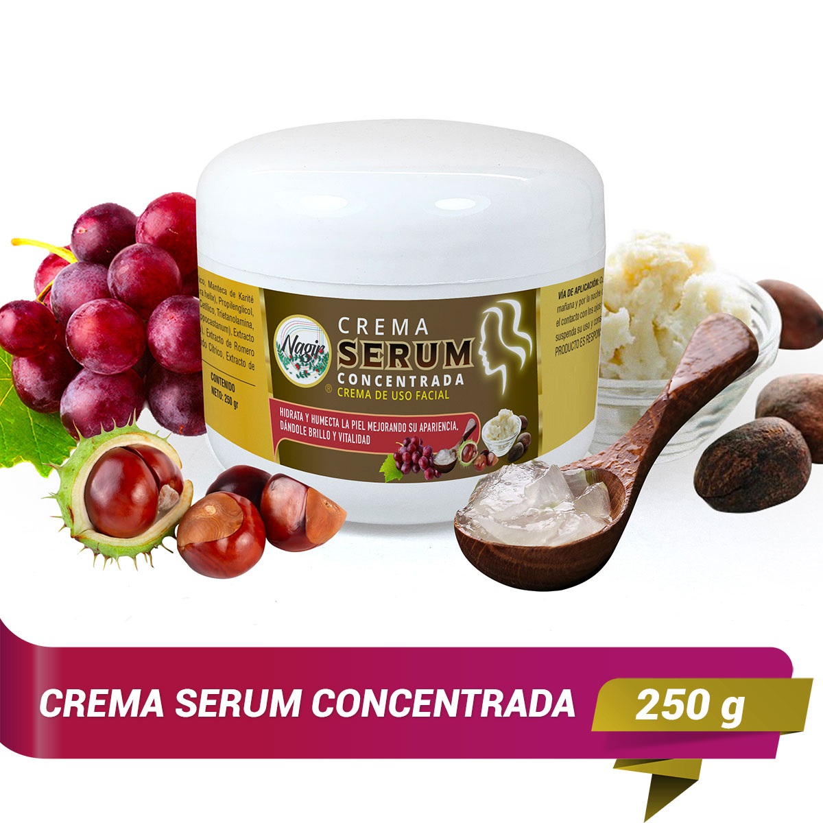 Crema SERUM CONCENTRADA NAGIR Cosmética de 250 g