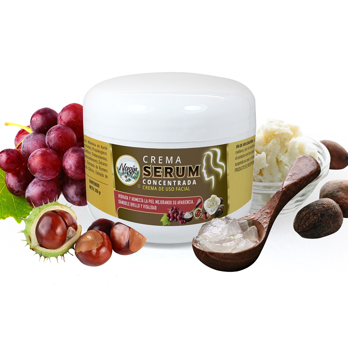 Crema SERUM CONCENTRADA NAGIR Cosmética de 250 g