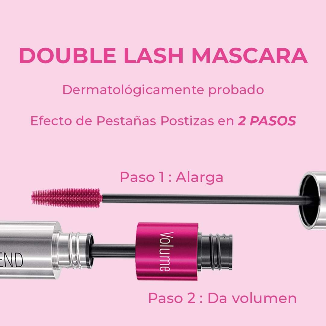 Máscara Double Lash Efecto Pestañas Postizas by Farmasi