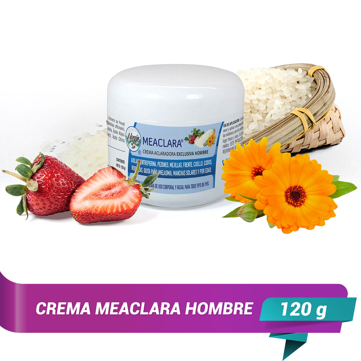 Crema Aclarante MEACLARA para Hombre de 120 g