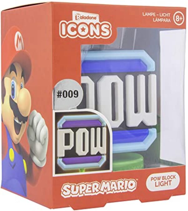 Lampara De Mesa Edicion Mario Bros Pow Block Light