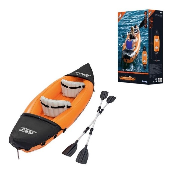 Lancha/kayak Inflable 2 Personas Lite-rapid + Bomba + Remos