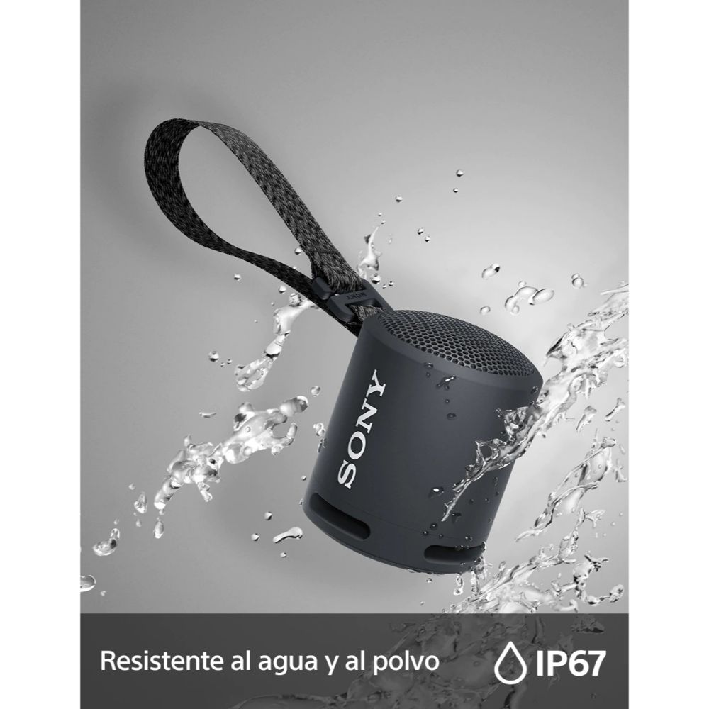 Bocina Sony con Extra Bass micrófono y conexión Bluetooth SRS-XB13-BC color negro