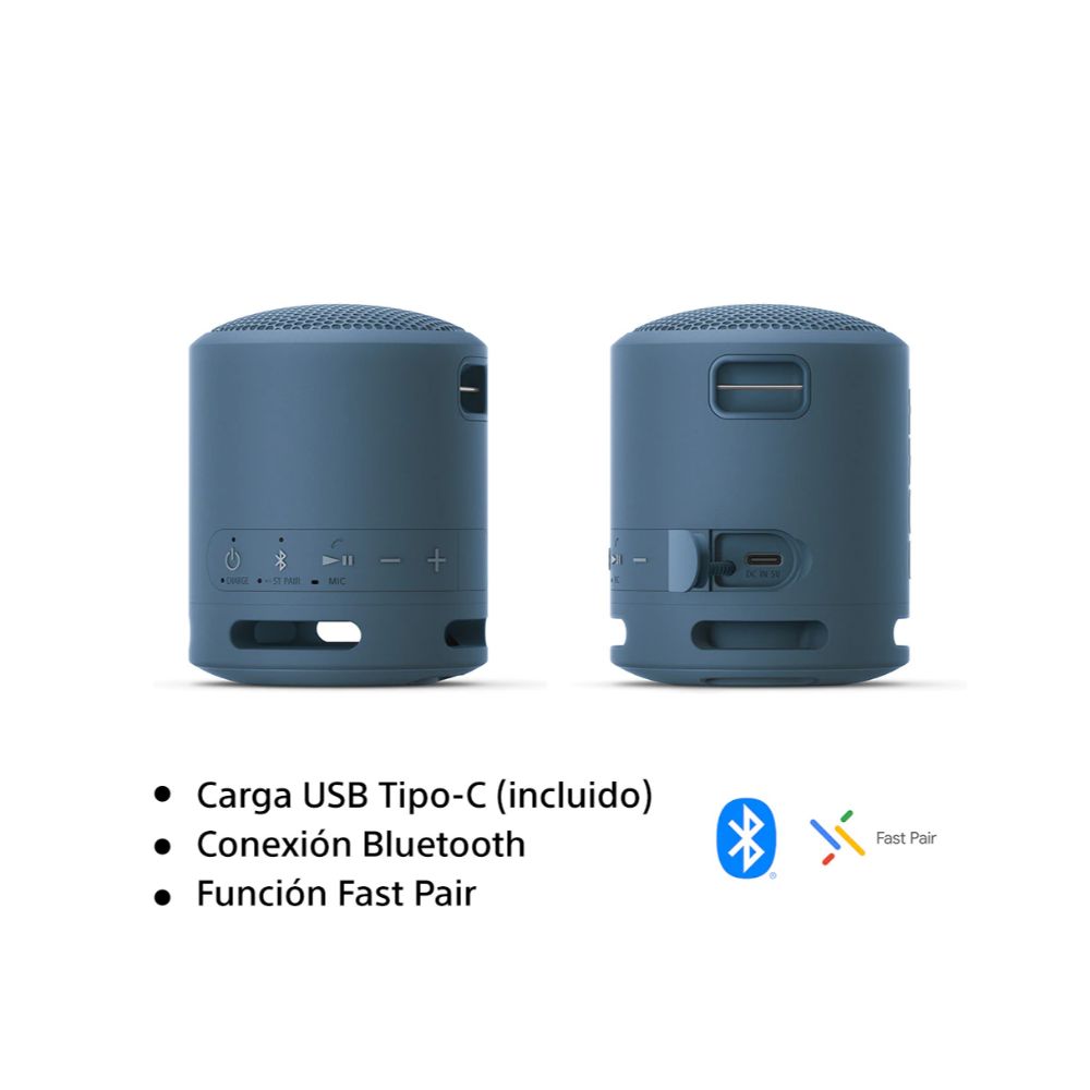 Bocina Sony con Extra Bass micrófono y conexión Bluetooth SRS-XB13LC AZUL