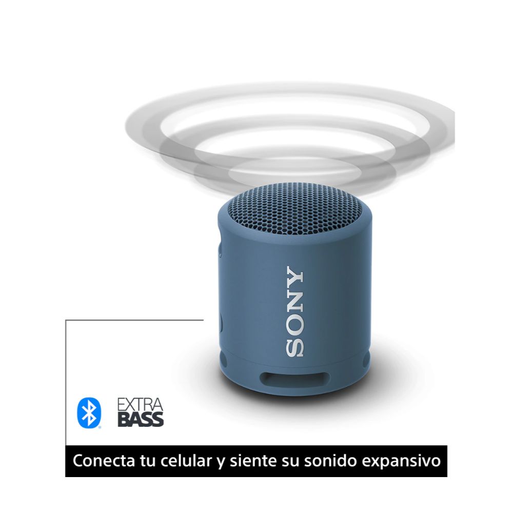 Bocina Sony con Extra Bass micrófono y conexión Bluetooth SRS-XB13LC AZUL